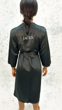 Load image into Gallery viewer, Black Bridesmaid Robe
